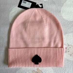 NEW Kate Spade Pink Beanie w/ Logo